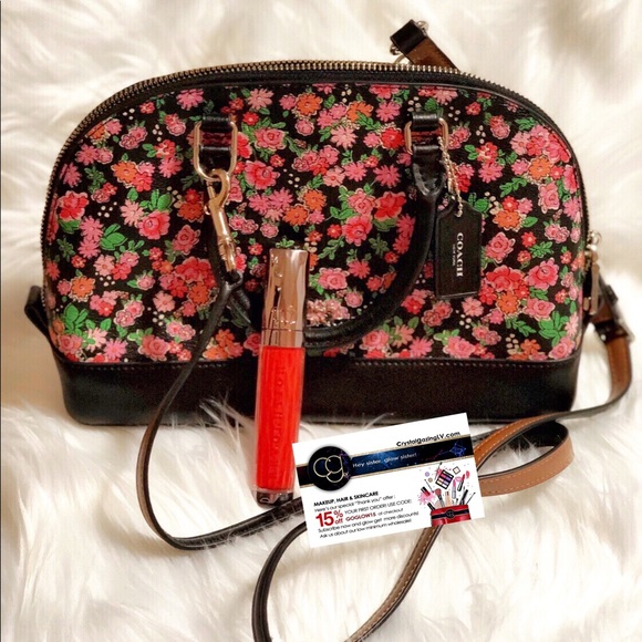 COACH Sierra Satchel In Posey Cluster Floral Print - Picture 2 of 7